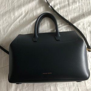 Mansur Gavriel Navy calfskin leather Mini Travel Crossbody Bag